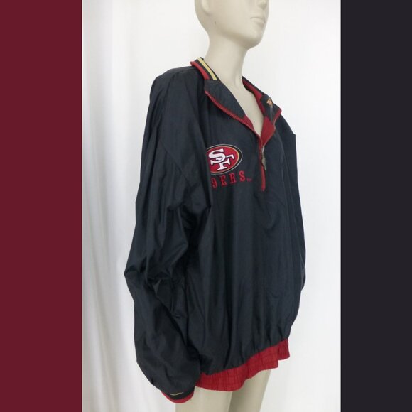 Vintage San Francisco 49ers Pro Player Reversible Wind Breaker Jacket (Size L) - Picture 5 of 15